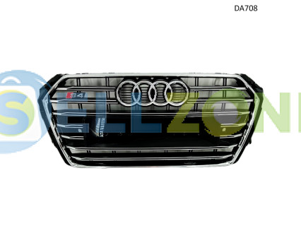 Μπροστινή μάσκα Sline S4 για Audi A4 B9 2016-2019 Χρώμιο - DA708